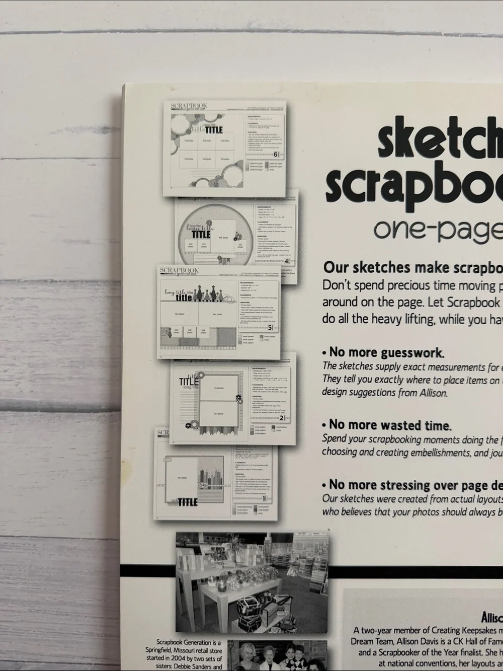 Sketches for Scrapbooking One-Page Layouts | Set of 2 Spiral Bound Books